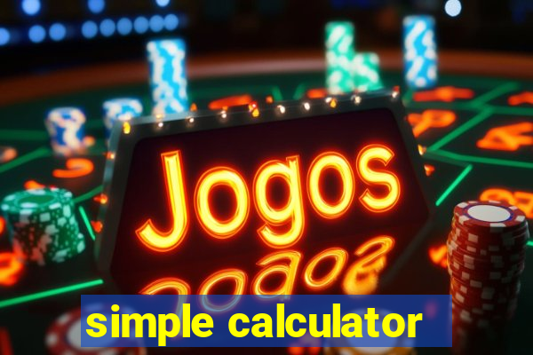 simple calculator