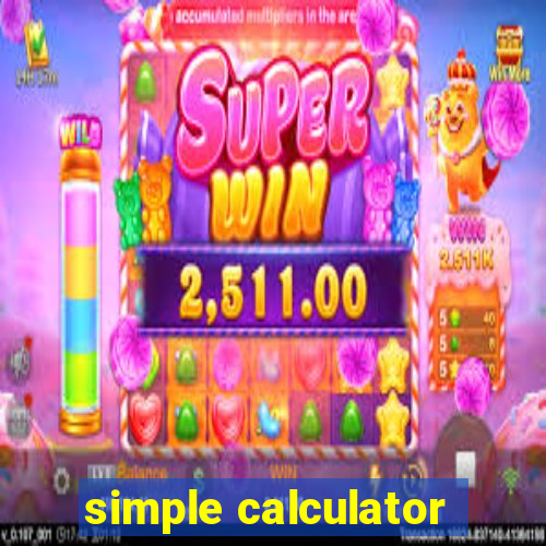 simple calculator