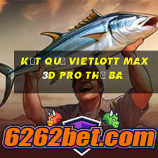 Kết quả vietlott Max 3D pro thứ Ba