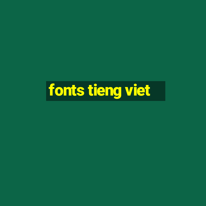 fonts tieng viet