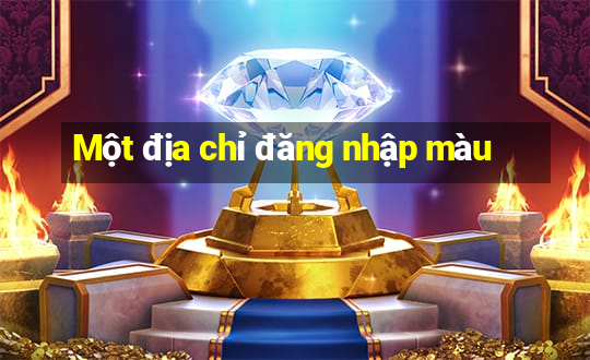 Một địa chỉ đăng nhập màu