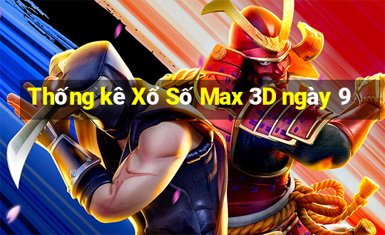 Thống kê Xổ Số Max 3D ngày 9