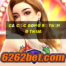 Cá cược bóng rổ thắng thua