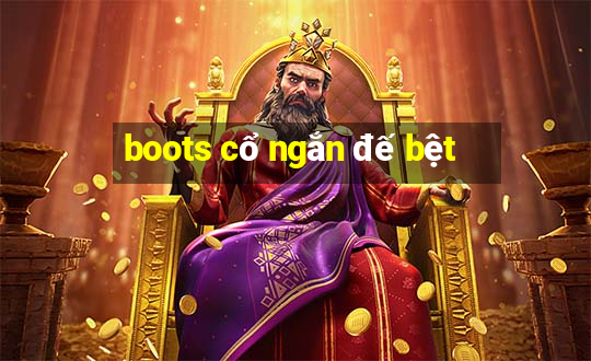 boots cổ ngắn đế bệt