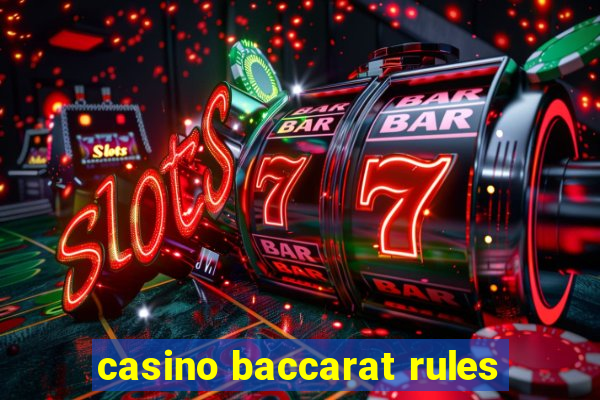 casino baccarat rules