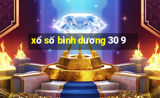 xổ số bình dương 30 9