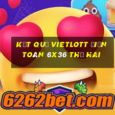 Kết quả vietlott Điện Toán 6x36 thứ hai