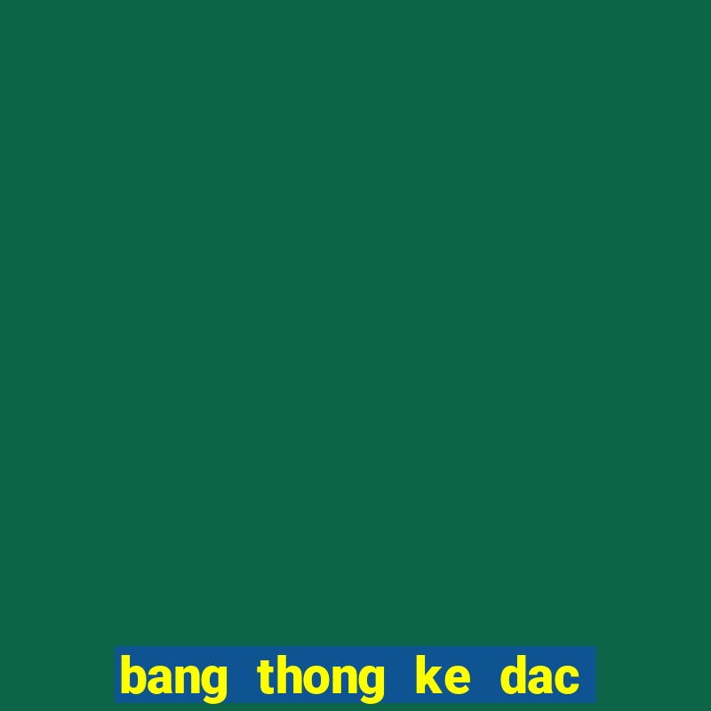 bang thong ke dac biet 100 ngay