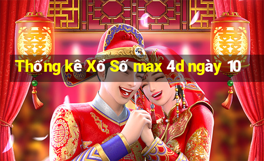 Thống kê Xổ Số max 4d ngày 10