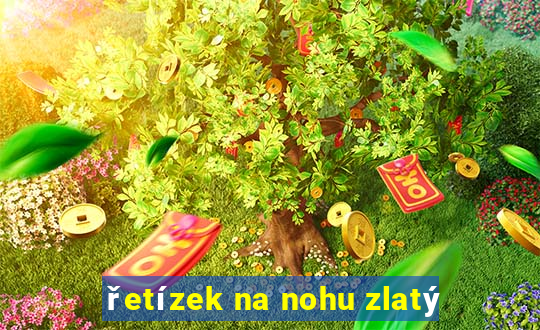 řetízek na nohu zlatý