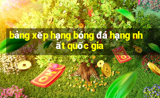 bảng xếp hạng bóng đá hạng nhất quốc gia