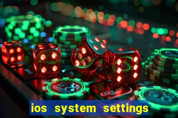 ios system settings game center