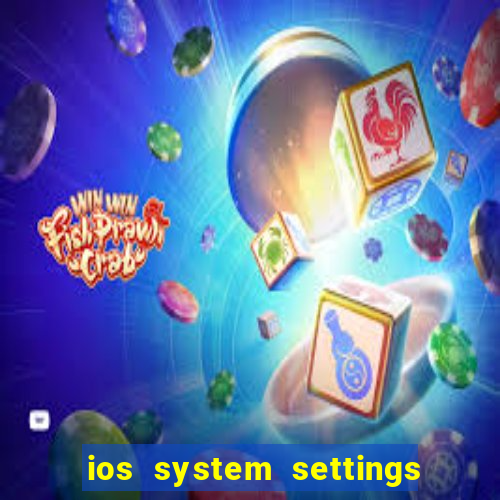 ios system settings game center