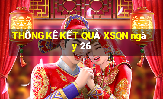 THỐNG KÊ KẾT QUẢ XSQN ngày 26