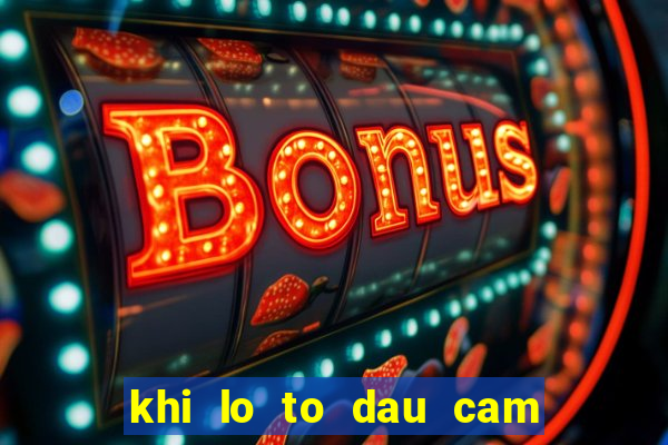 khi lo to dau cam duoi cam