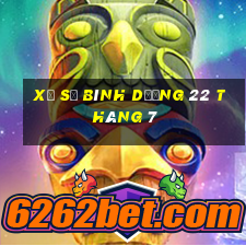 xổ số bình dương 22 tháng 7