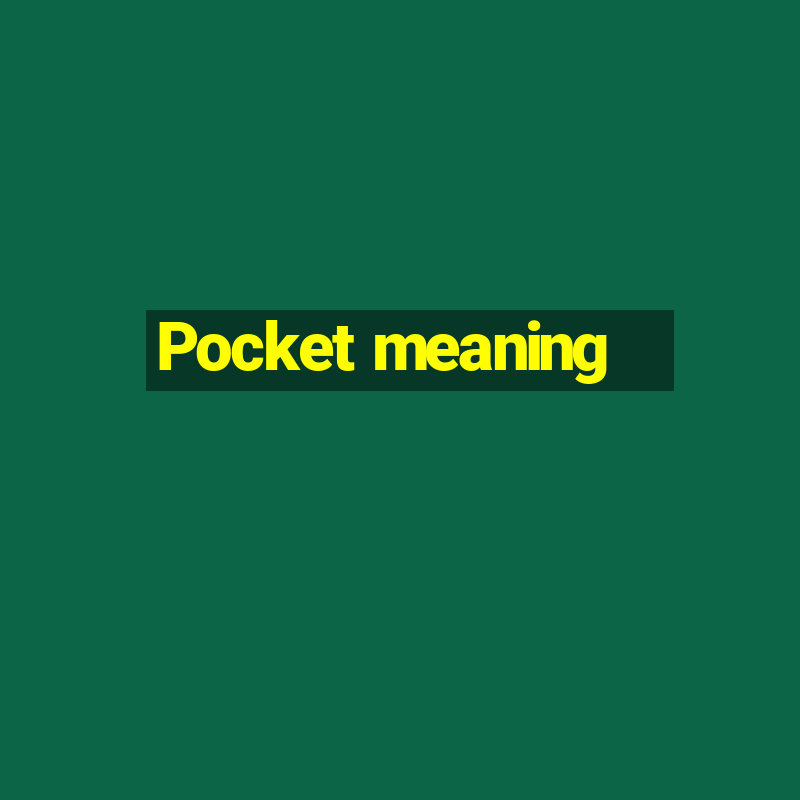 Pocket meaning