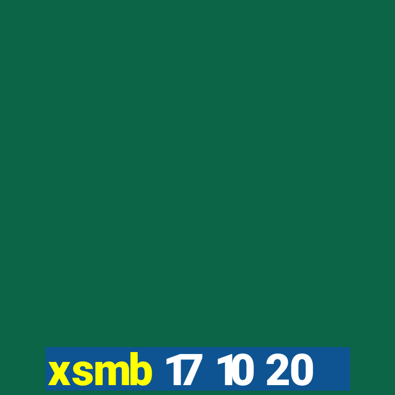 xsmb 17 10 20