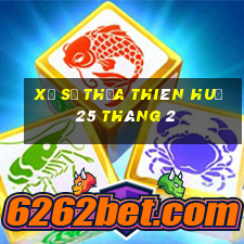 xổ số thừa thiên huế 25 tháng 2