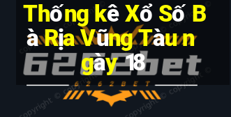 Thống kê Xổ Số Bà Rịa Vũng Tàu ngày 18