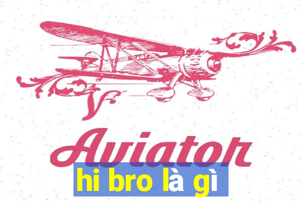 hi bro là gì