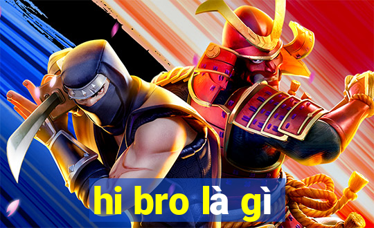 hi bro là gì