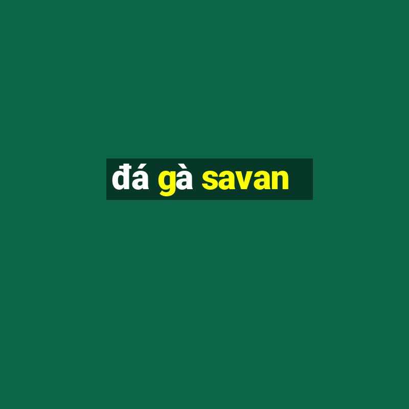 đá gà savan