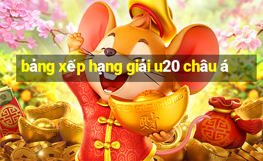 bảng xếp hạng giải u20 châu á