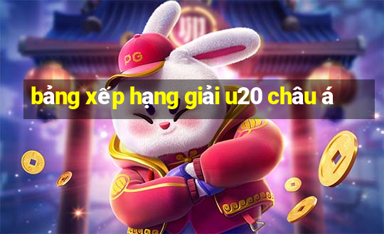 bảng xếp hạng giải u20 châu á