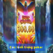 Các lệnh trong poker