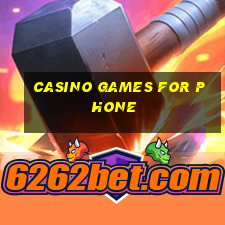 casino games for phone