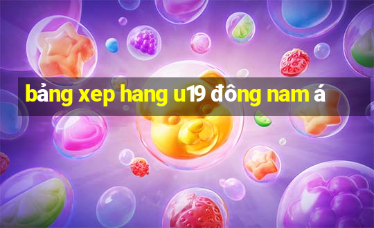 bảng xep hang u19 đông nam á