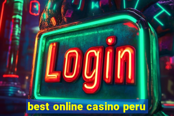 best online casino peru