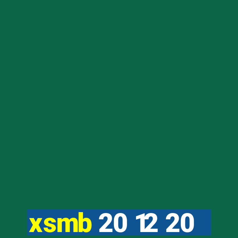 xsmb 20 12 20