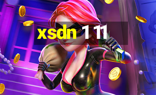 xsdn 1 11