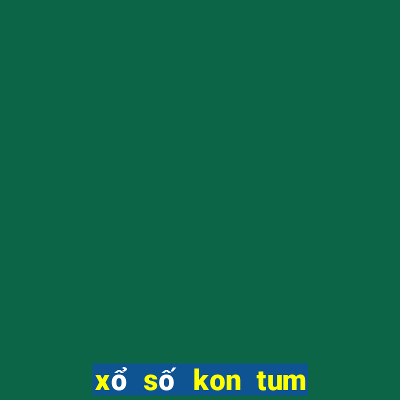 xổ số kon tum 13 8