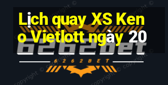 Lịch quay XS Keno Vietlott ngày 20