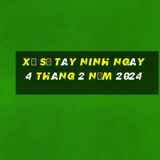 xổ số tây ninh ngày 4 tháng 2 năm 2024