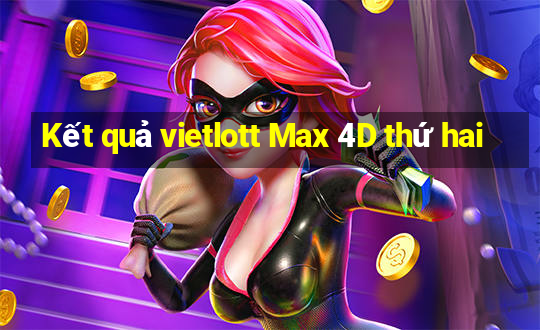 Kết quả vietlott Max 4D thứ hai