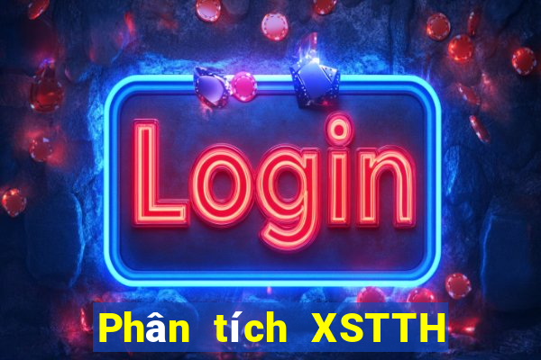 Phân tích XSTTH Thứ 3