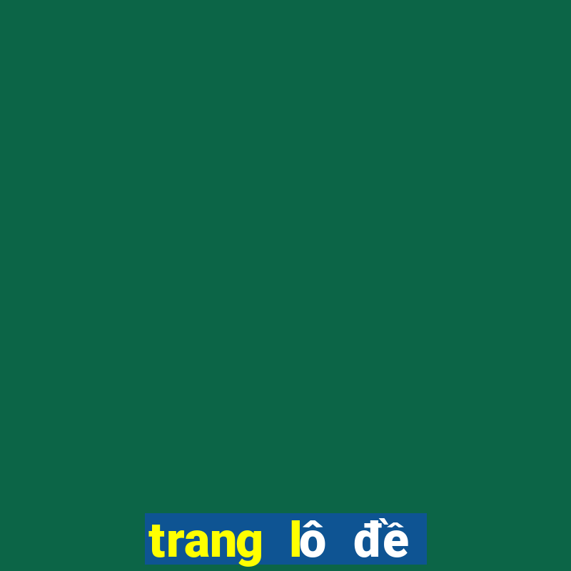 trang lô đề online uy tín