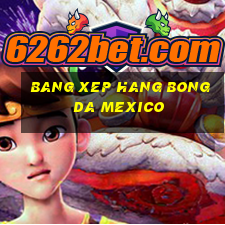 bang xep hang bong da mexico