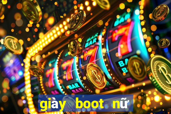 giày boot nữ đế bệt cổ cao