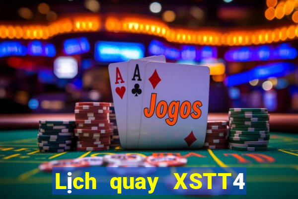 Lịch quay XSTT4 ngày 22