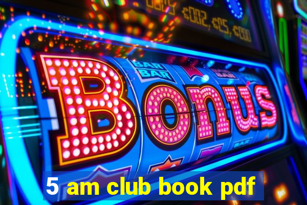 5 am club book pdf