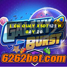 Lịch quay XSDT123 ngày 20