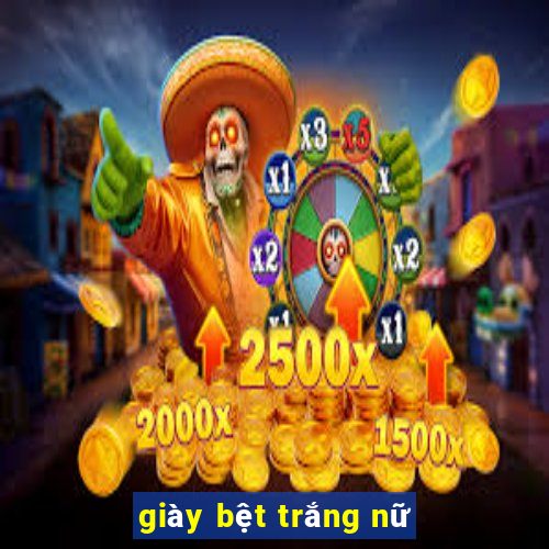 giày bệt trắng nữ