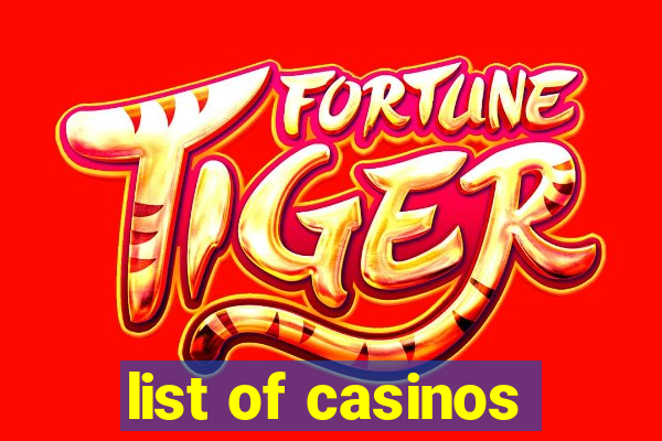 list of casinos