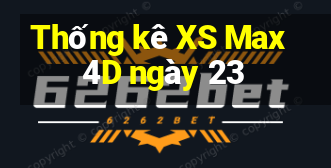 Thống kê XS Max 4D ngày 23