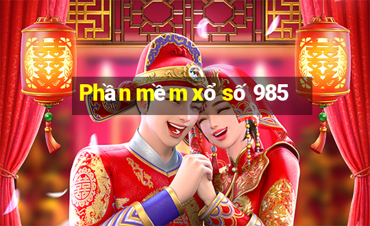 Phần mềm xổ số 985